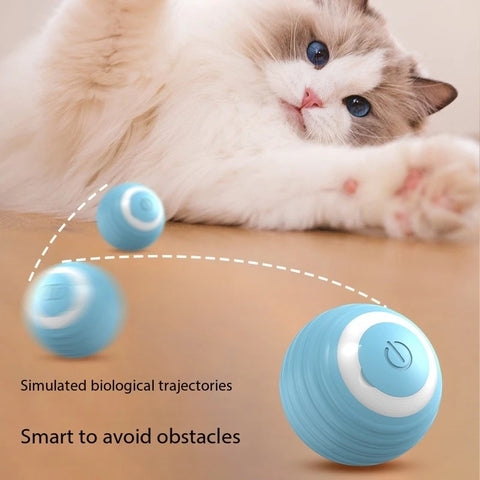 Cat Interactive Ball Smart Cat Toys Indoor Automatic Rolling Magic Ball Electronic Interactive Cat Toy Cat Game Accessories