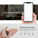 Tuya WiFi or Zigbee Window Door Sensor Battery Power Smart Home Security Alarm System Voice Control