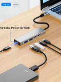 10Gbps 3.2 Gen2 USB C Hub 4-Port  USB Splitter Adapter for Laptop Accessories MacBook Air/Pro IPhone 15/15 Pro/15 Pro Max