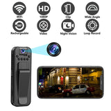 WIth Wifi 1080P Body Mini Camera Portable Small Digital Video Recorder Police BodyCam Infrared Night Vision Miniature Camcorder