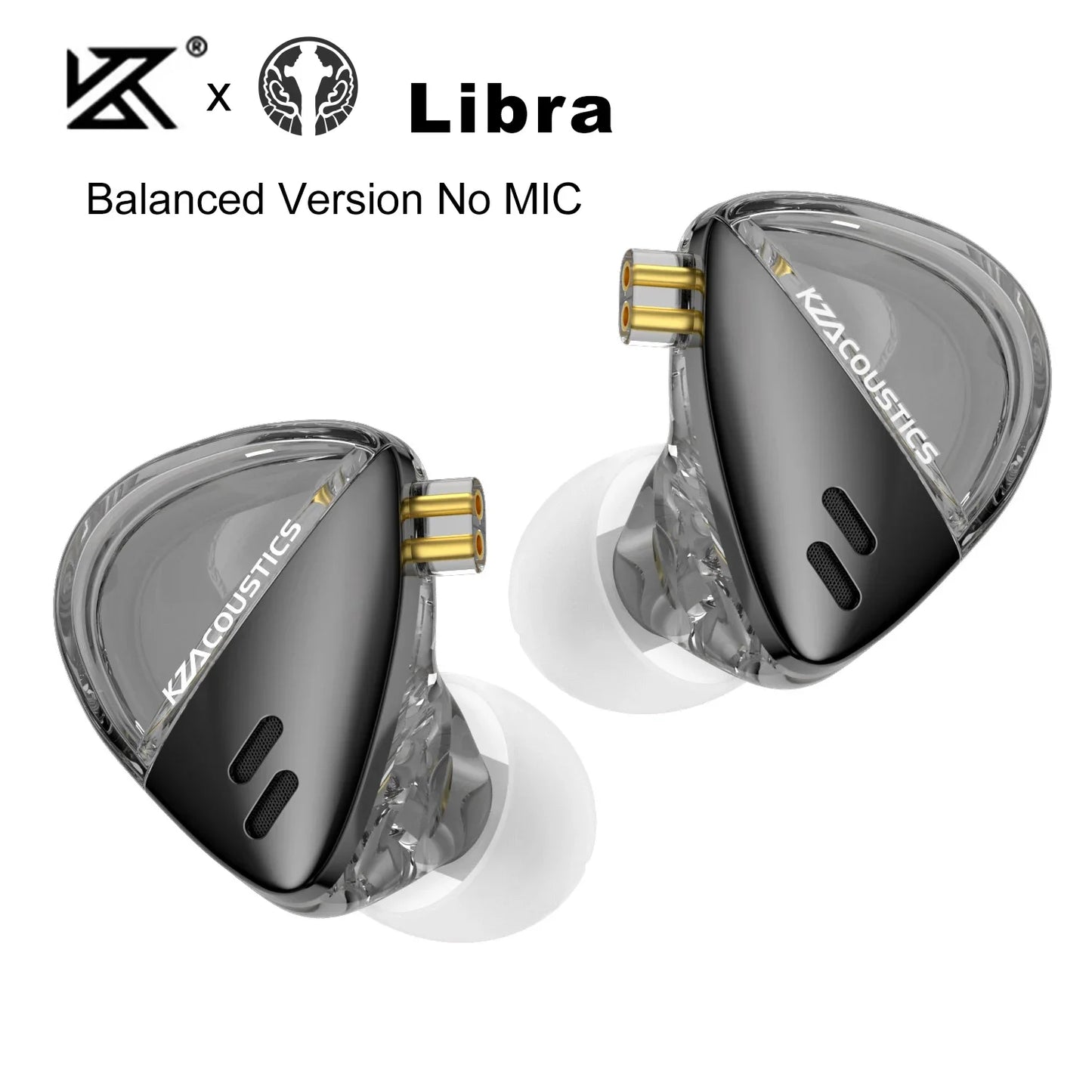 KZ X Angelears Libra Ultra-Wide Frequency Dynamic HiFi In-Ear Earphone IEMs Monitor With 0.75 Replaceable cable