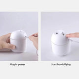 Mini humidifier USB home desktop small mute humidifier aromatherapy air humidifier with LED night light 250ML