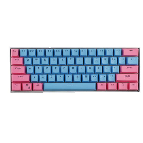 61 Key Set PBT Keycaps Ansi 60% Computer Gamer Mechanical Keyboard Cap Backlight OEM Miami DOLCH GK61 SK61 Anne pro 2 RK61 K617