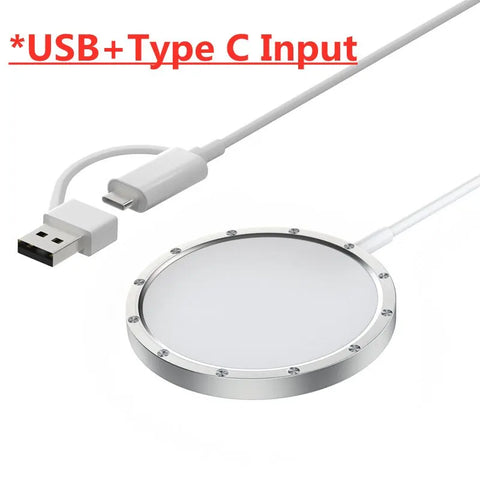 Magnetic Wireless Charger Pad Stand For iPhone 15 14 13 12 Pro Max Airpods USB Type C PD 15W Magnet Fast Charging Dock Station