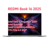 Xiaomi Redmi Book 16 2025 Laptop Intel Core 5 220H Processor 2.5K 120Hz 16" Notebook 16G/32G DDR5+ 512G/1T SSD Office Ultrabook