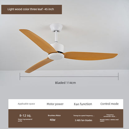 Large Wind Dining Retro Ceiling Fan Black Mute Remote Control Fan Living Room Home Commercial Restaurant Minimalist Electric Fan