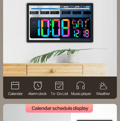 TouchWo 15.6-43 Inch Touchscreen Digital Calendar & Chore Chart, Smart Electronic Calendar for Work & Family Schedule