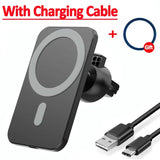 Mini Car Magnetic Wireless Charger For Magsafe iPhone 16 15 14 13 12 Pro Max Car Phone Holder Stand Mount Fast Charging Station