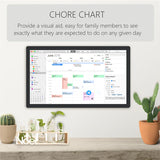 TouchWo 15.6-43 Inch Touchscreen Digital Calendar & Chore Chart, Smart Electronic Calendar for Work & Family Schedule