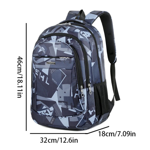 Geometric Oxford Backpack