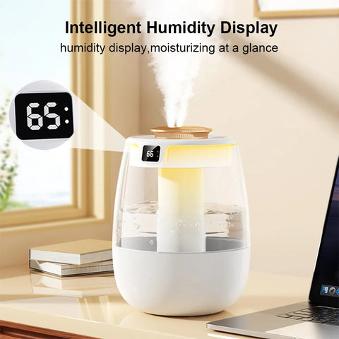 Xiaomi MIJIA Air Humidifier 1300ML Aroma Humidifier Double Spray Port Essential Oil Diffuser USB With Light For Home Office