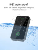 Dual RFID 125Khz+13.56MHz NFC Tuya Outdoor Fingerprint Access Control Keypad IP67 Waterproof Biometrics Door Opener with Gateway