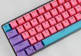 61 Key Set PBT Keycaps Ansi 60% Computer Gamer Mechanical Keyboard Cap Backlight OEM Miami DOLCH GK61 SK61 Anne pro 2 RK61 K617