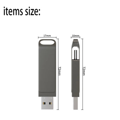 USB C Type C USB3.0 Flash Drive 32GB 64GB 128GB 256GB Pen Drive for Huawei and Andriods SmartPhone