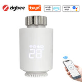 Tuya Zigbee Thermostatic Radiator Valves Intelligent Wireless Mobilephone App Control Home Heating Thermostat Temperature Contro