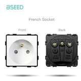 BSEED Mechanical Button Switches TV ST CAT5 RJ45 Plug Type-c USB EU French Power Sockets DIY Function Parts  Free Combination