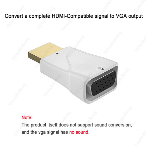 Computer HD 1080P HDMI-Compatible to VGA Adapter VGA Output PC Converter Connector Laptop Set-Top Box Game Console Gadgets