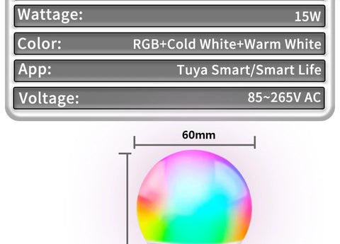 E27 LED Smart Bulb RGB