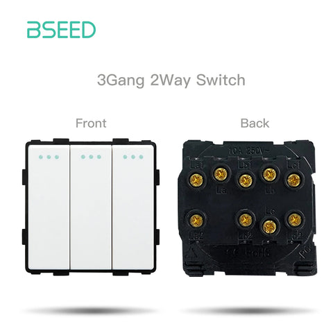 BSEED Mechanical Button Switches TV ST CAT5 RJ45 Plug Type-c USB EU French Power Sockets DIY Function Parts  Free Combination