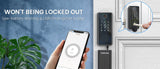 Digital Electronic Door Lock with Smart Fingerprint Password Rfid Card, Tuya Deadbolt Keyless Entry, Digital Biometric Locks