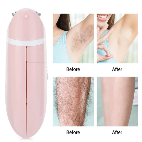 Women Electric Shaver Epilator Mini Razor Permanent Hair Removal Equipment Whole Body Bikini Underarm Leg Hair Removal Trimmer