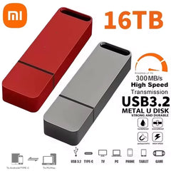 Xiaomi 16TB Metal Flash Drive USB 3.2 High Speed Pen Drive Key 8TB Type C U Flash Portable Mini SSD Memory Waterproof U Drive