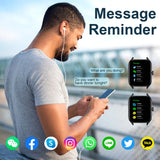 LAXASFIT New Smart Watch 2.01 inch HD Display Bluetooth Voice Call Heart Rate Monitor Multi Sport Mode Smartwatch Gift Men Women