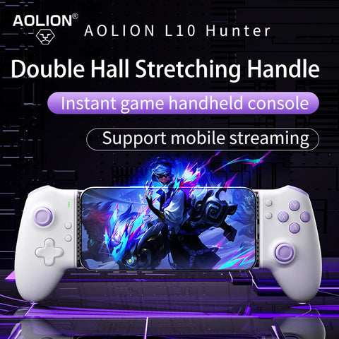 AOLION  L10 Mobile Phone Gamepad Hall Effect Game Controller for iPhone 15 Android Cellphone Cloud Gaming Xbox Game Pass STADIA