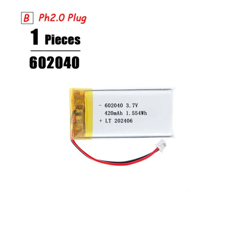 Lipo Battery 3.7V  Polymer Lithium Battery For PS4 Humidifiers GPS Navigation Devices Smart Wearable Locator Bluetooth Speaker