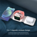 100W 3 in 1 foldable Wireless Charger Pad Stand for iPhone 15 14 13 12Pro Max Airpods iWatch Fast Wireless Charging Dock Station