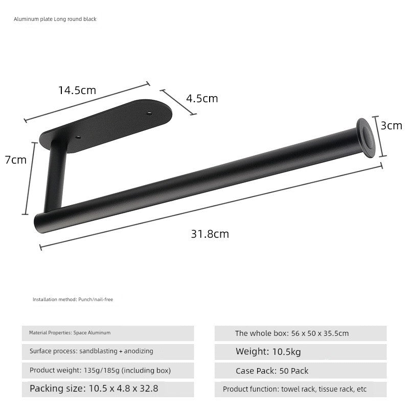 Kitchen Cabinet Roll Stand High-Grade Space Aluminum Alloy