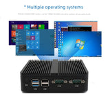 Small Host J1900 Dual-Network Multi-Serial Port J4125 Industrial Computer Mini Mini PC Desktop Fanless Industrial Computer