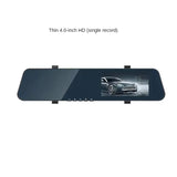 Thin Car Rearview Mirror Tachograph Front and Rear Double Recording 1080p with Reversing Image Single and Double Lens Video