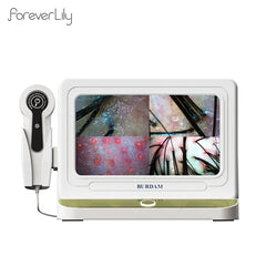 10 inch HD Display Professional Skin Analyzer 50X/200X Magnifying Skin Test Device Pore Magnifier Hair Follicle Scalp Detector