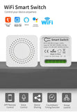 16A Tuya Smart WiFi Switch Support 2-Way DIY Switches Mini Smart Breaker Smart Life Control Support Alexa Google Alice