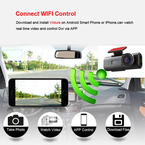 Dual Lens Dash Cam for Cars 4K Car Dvr with 1080P Rear View Cam Video Recorder GPS WIFI Car Camera Night Vision Parking Monitor