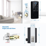 Digital Electronic Door Lock with Smart Fingerprint Password Rfid Card, Tuya Deadbolt Keyless Entry, Digital Biometric Locks