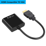 HDMI-compatible To VGA Converter Cable 1080P Full HD HDMI-VGA Conversion Adapter Cable For PC HDTV Projector Tablet Monitor