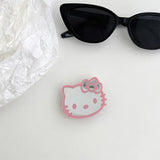 Sanrio Hello Kitty Phone Airbag Holder Mirror Colored Retractable Phone Stander Stretchable Desktop Holder Back Sticker Gifts