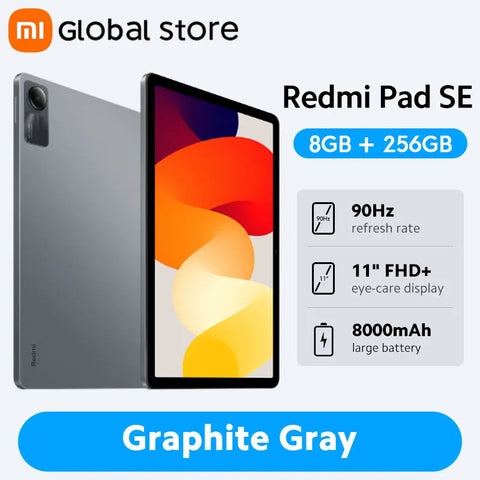 Global Version Xiaomi Redmi Pad SE 128GB / 256GB Snapdragon® 680 Mi Tablet Quad speakers Dolby Atmos® 90Hz 11" Display 8000mAh