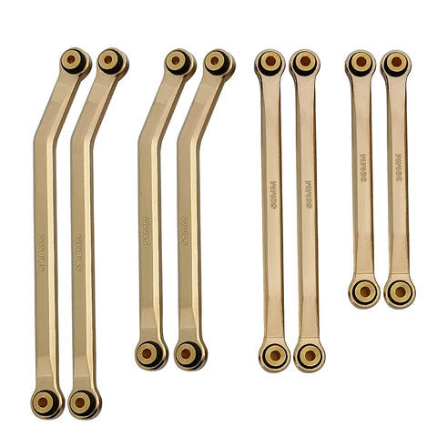 AXSPEED Brass High Clearance Link Rod Set for Axial SCX24 Deadbolt JEEP Gladiator Wrangler Bronco Chevrolet 1/24 RC Crawler Car