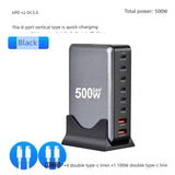 Multi-Port USB Charger Porous Socket Fast Charging Plug for Huawei Xiaomi Interface Multi-Function High-Power Desktop Studio Power Strip Socket Integrated Universal Charging Pile Station Mobile Phone Neutral