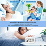 LED Digital Alarm Clock Backlight Snooze Data Time Calendar Desktop Multifunction Electronic Backlight Table Clock