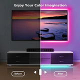 Smart LED Strip Lights 5050 RGB Bluetooth APP Remote Control USB 5V Led Tape Diode Flexible Ribbon Lamp Christmas Room Decor