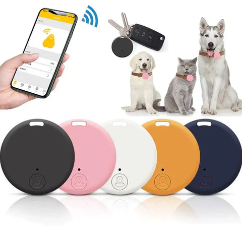 Mini GPS Mobile Bluetooth 5.0 Tracker Anti-Lost Device Round Anti-Lost Device Pet Kids Bag Wallet Tracking Smart Finder Locator