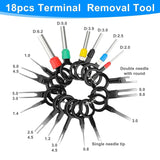 420PCS Car Electrical Connector Pins Wire Terminal Kit, 1/1.5/1.8/2.2/2.8/3.5mm Plug Male Female Crimp Pins Removal Tool