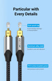 Vention Digital Optical Audio Cable Toslink SPDIF Coaxial Cable 1m 2m for Amplifiers Blu-ray Xbox 360 PS4 Soundbar Fiber Cable