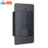 Tuya Wifi Standalone Fingerprint Access Control Keypad Metal Waterproof Backlight Embedded installation Opener Reader+M70 box