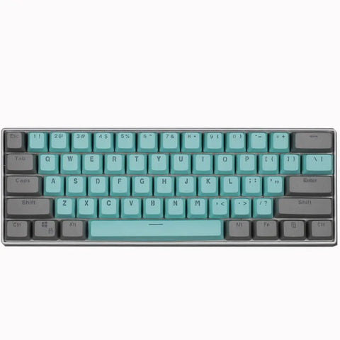 61 Key Set PBT Keycaps Ansi 60% Computer Gamer Mechanical Keyboard Cap Backlight OEM Miami DOLCH GK61 SK61 Anne pro 2 RK61 K617