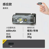 Xiaomi LED Sensor Hat Clip Lamp Waterproof Head Light Rechargeable Fishing Searching Outdoor Camp Head Flashlight Zoom Lantern